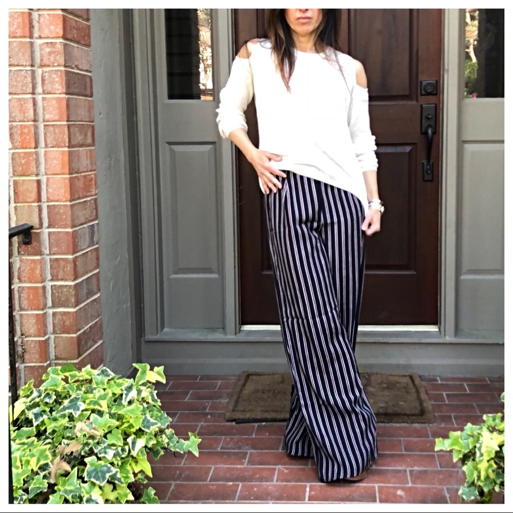 ✨LAST ONE✨Striped palazzo wide leg pants - Picture 7 of 7